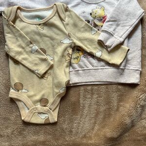Disney Winnie the Pooh Tan Bodysuit